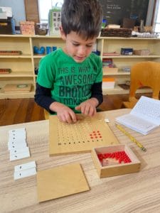 Multiplication bead board